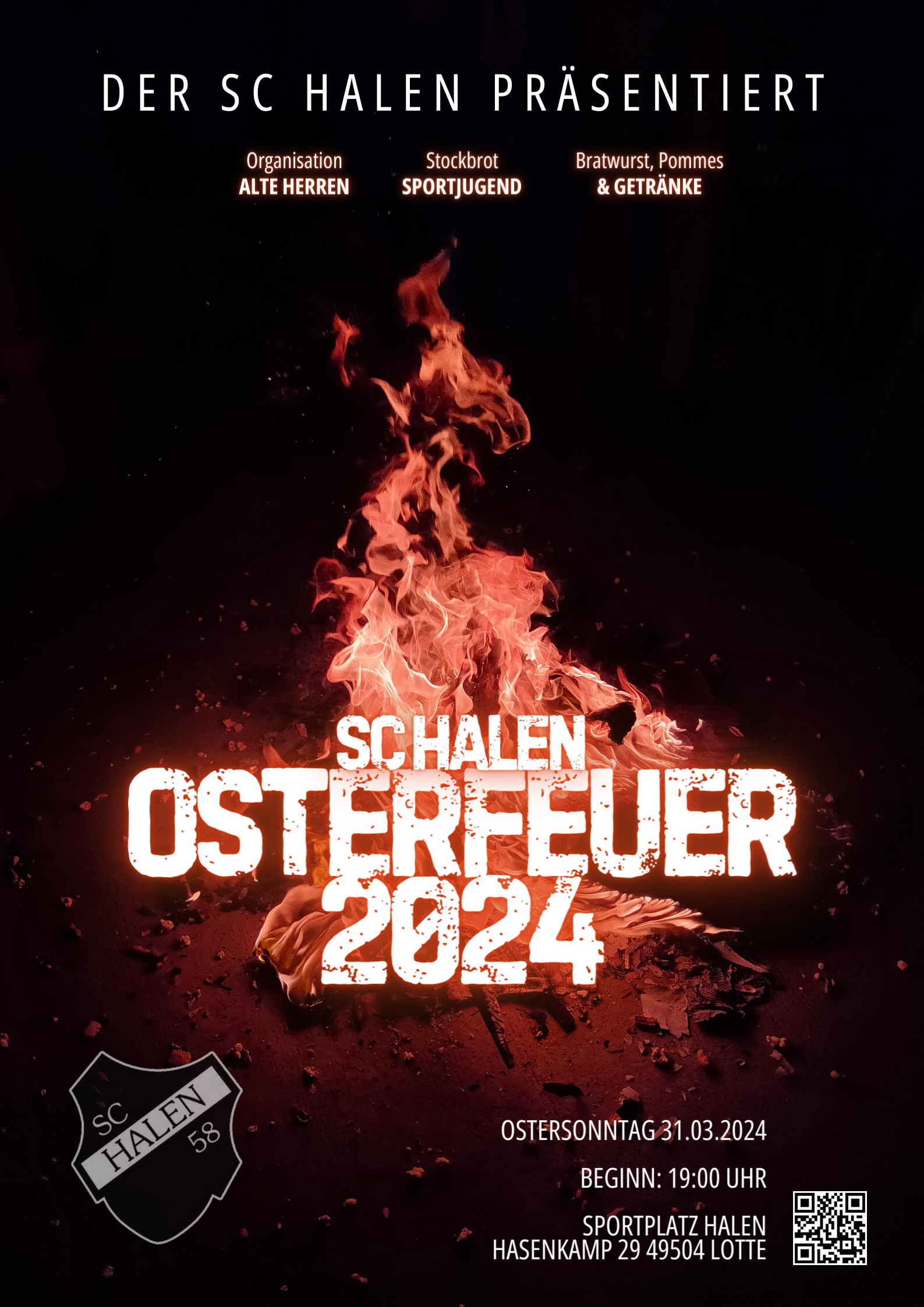 Plakat Osterfeuer 24